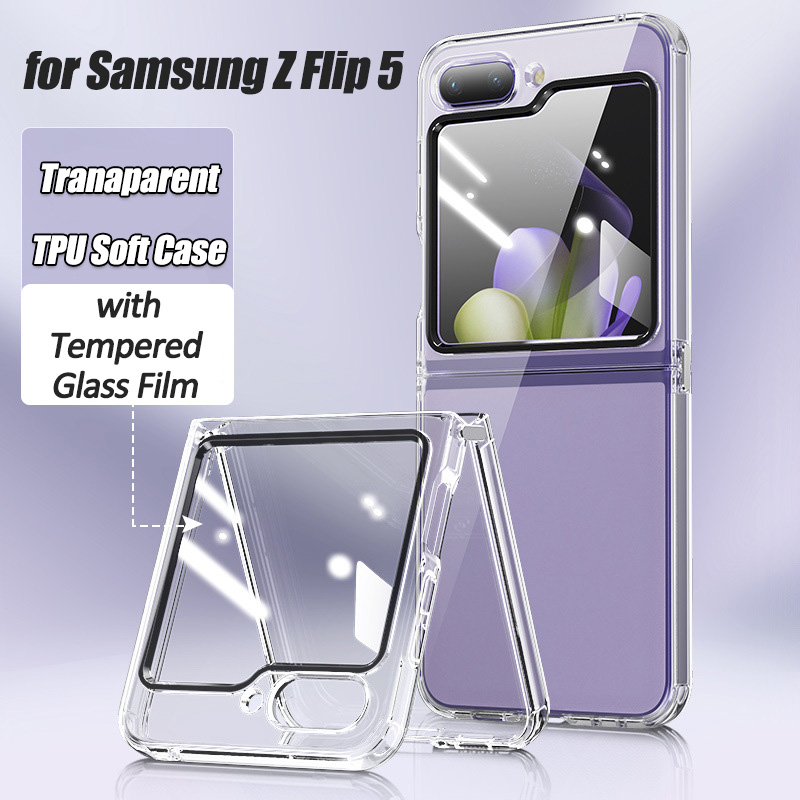 Capa Macia TPU Para Samsung Galaxy Z Flip 7/6/5 Protetora De