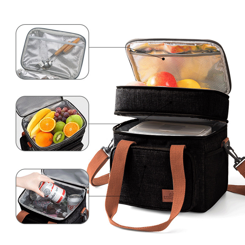 Bolsa Térmica Marmita Lanche Concept 2 compartimentos 12L