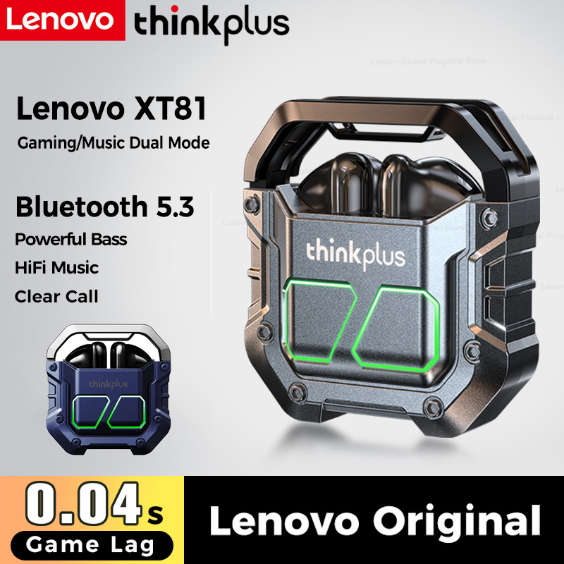 Original Lenovo Xt92 Powerful Bass Original Bluetooth para Jogos Baixa  Latência Com Cancelamento de Ruído C/mic