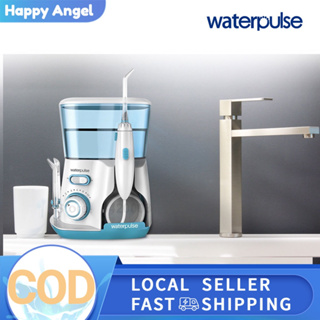 Waterpulse V300 Irrigador Oral Fio Dentário Com 5 Pontas De Jato 800ml 10 Modos Limpeza Dos Dentes Ora