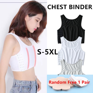 S-5XL Encadernador De Peito Plano Les Corset Tomboy Roupa Íntima Feminina  Sem Costura Colete Curto De Verão Mais Corpete Modelador De Tanque em  Promoção na Shopee Brasil 2024