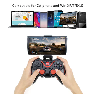 T3 X3 Joystick Sem Fio Bluetooth stent Gamepad Holder Clip Controlador De Jogos Para PS3 PC Suporte Smartphone Android