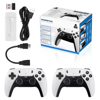 M8 Plus Console De Video Game 2.4G Duplo Controle Sem Fio M8 Stick 4K Incluso 20000 + Jogos Retrô Presente De Aniversário