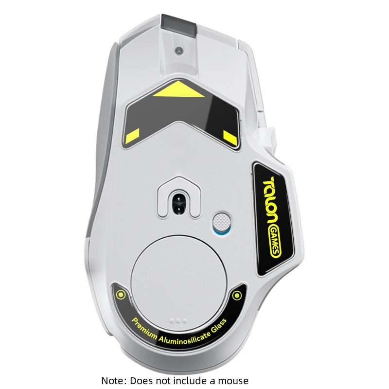 TALONGAMES Glass Mouse Pés Compatíveis com Logitech G502 X PLUS Mouse sem fio personalizado Round Curved Edge Mouse Skates de vidro