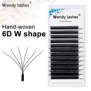 Pestanas Wendy Lashes 6D W Shape EyeLash Extension Premade Volume Ventilador De Alta Qualidade Falsas Suprimentos De Com Aspecto Natural Feitas À Mão