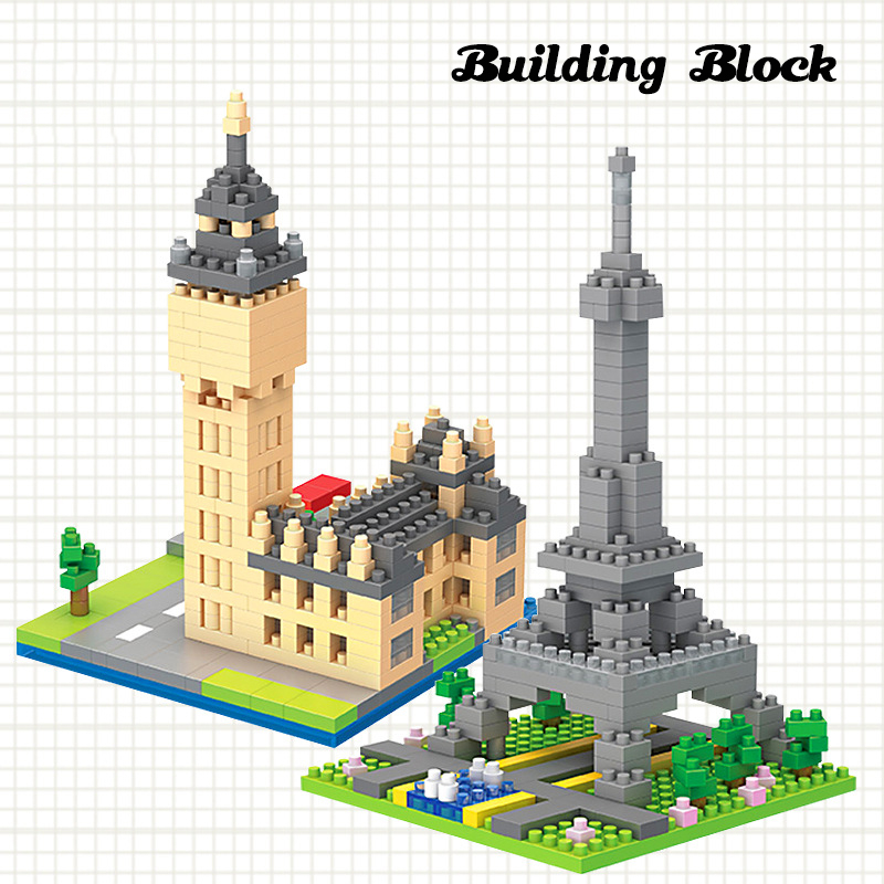 Torre Eiffel Bloco De Construção De Brinquedos Montagem Partículas Desenvolvimento Infantil Coleção De Educação Quebra-Cabeça Meninos E Meninas Aniversário Infantis 6 Anos Acima
