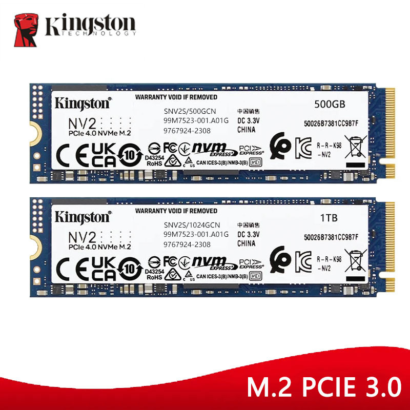 Kingston NV2 SSD 250GB 500GB NVMe PCIe Unidade de Estado Sólido M.2 Unidade Interna de Estado Sólido, Adequada para Disco Rígido para Notebook Desktop