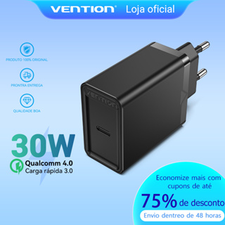 Carregador Usb Venção 30w 2.4a Carga Rápida Para Carregador De Parede Huawei Xiaomi