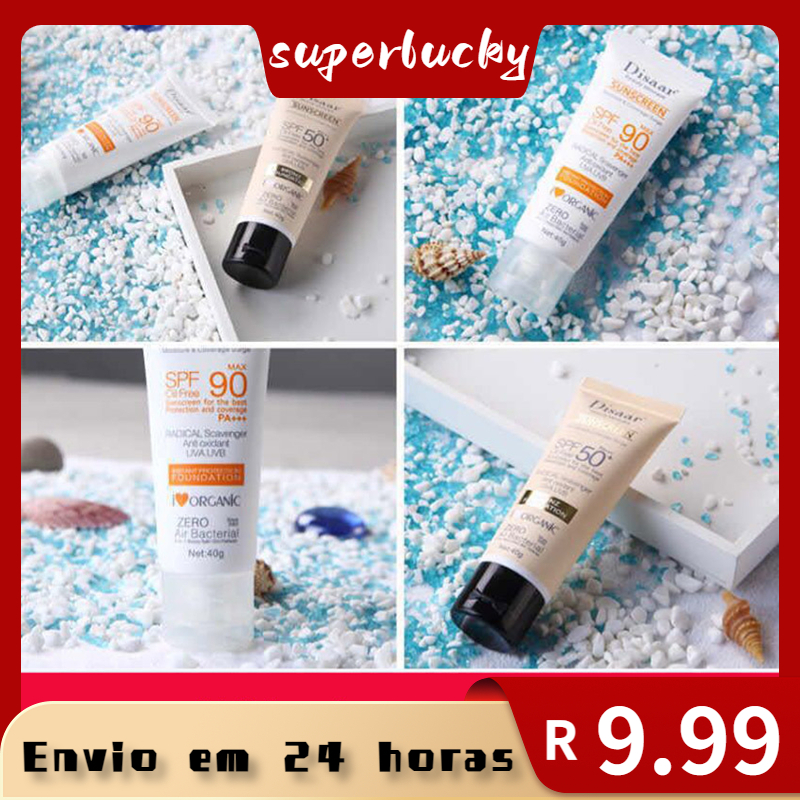 Protetor Solar De Longa Duração À Prova D'água Proteção SPF90