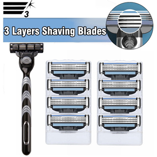 16Pcs/12Pcs/Replacements For MACH 3 Lâminas De Barbear Cartuchos De Recarga Masculina