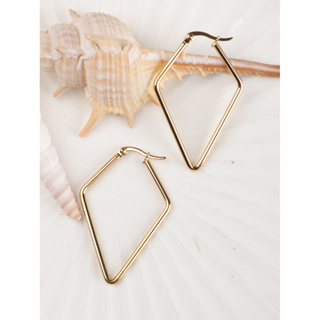 1 Par Brincos Exagerados Exclusivos Brincos Exagerados de Aço Inoxidável Dourado Brincos Hipoalergênicos para Meninas