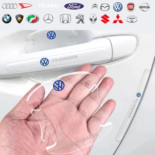 8pc 4pcs Adesivos De Arranhões Na Tigela Da Porta Do Carro Proteção universal Para Carros Invisíveis Adesivo anti-Colisão
