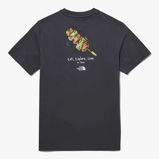 The North Face A Camiseta De Manga Curta Short Sleeve Couple Sports Casual Puro Algodão Respirável