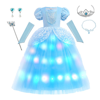 Vestido De Princesa De Malha Brilhante Estilo Verão Para Meninas Para Festa  De Aniversário, Cosplay, Jogo De Papel, Maquiagem, Festa De Dança E  Qualquer Evento Especial