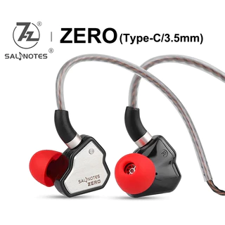 7Hz Salnotas Zero TYPE-C/3.5mm 10mm Fone De Ouvido Intra-Auricular Dinâmico HIFI De Áudio 0.78mm Cabo Destacável