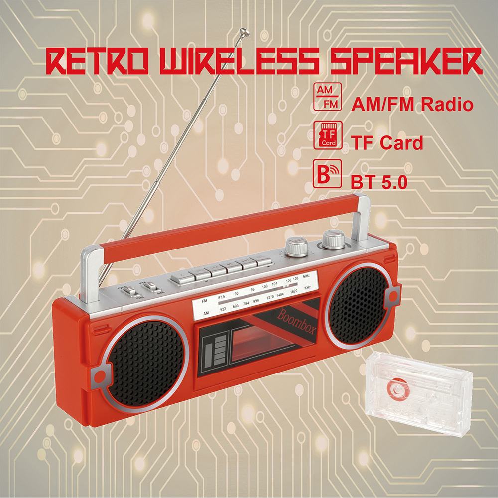 Alto-Falante Sem Fio Para Boombox Bluetooth Suporte De Falantes De Coluna Portátil Ao Ar Livre Cartão TF AM FM Rádio USB Player De Música