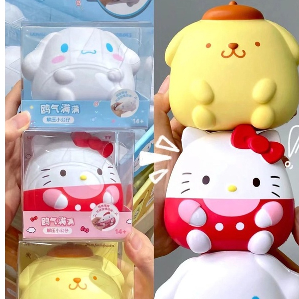 Sanrio Hello Kitty Jumbo Squishy Brinquedos, Kawaii, Kuromi, My Melody,  Cinnamoroll, Relaxante Brinquedo para Ansiedade Adultos e Crianças