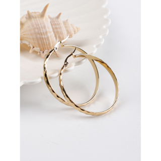 1 Par de Brincos Grandes Brincos Exagerados Exclusivos Brincos Grandes Exagerados de Aço Inoxidável Dourado Brincos Hipoalergênicos para Meninas
