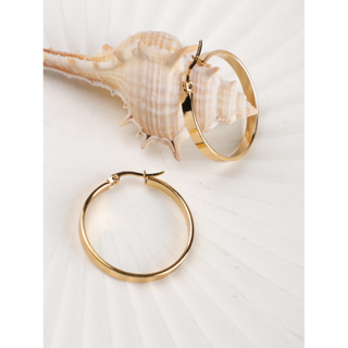 1 Par Brincos de Aço Inoxidável Dourado Redondo de Aço Inoxidável Exclusivo Brincos Exagerados para Meninas Meninas Brincos Hipoalergênicos