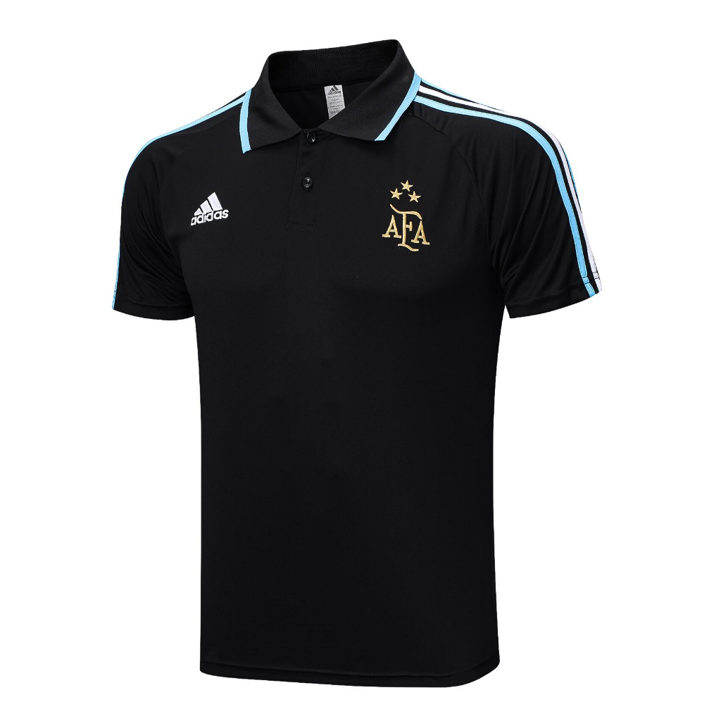 Tailândia 1 : 1polo2022/2023 Temporada Argentina Seleção Nacional Pólo Negro Camisa De Futebol