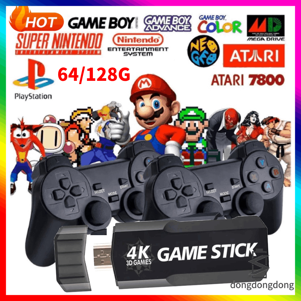 Game Stick GD20 Ver. 2.0 com 128GB Personalizado - Retro Game do Jr