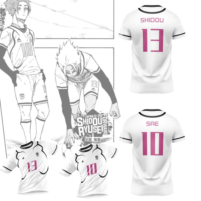 TOKYO IWAHASHI GENKISユニフォーム Camiseta Unissex Blue Lock Anime Jersey-Japão U20 Gao Jiahui