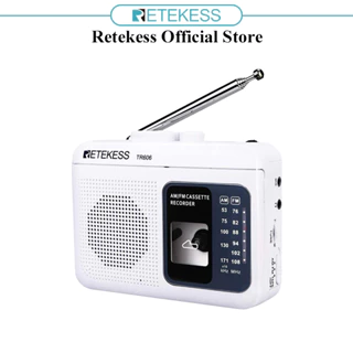 Retekesss TR606 Leitor De Cassetes Com Rádio Portátil AM FM Walkman Suporte De Gravador De Fita Adesiva Padrão De 3,5mm Antena Longa Para Fone De Ouvido