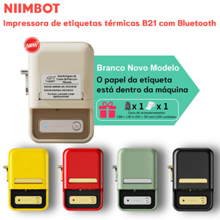 NIIMBOT B21 Impressora de etiquetas térmicas Bluetooth Portátil Compacta de vestuário Preço Código de Barras Rotulador de alimentos
