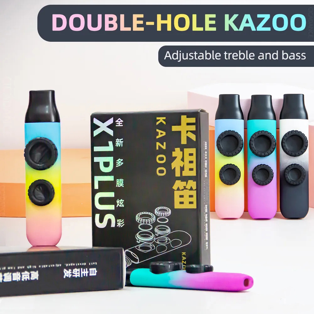 Kazoo Profissional De Furo Duplo Tocando ABS Fácil De Usar Instrumento Musical De Acompanhamento De Ukulele De Violão De Nicho