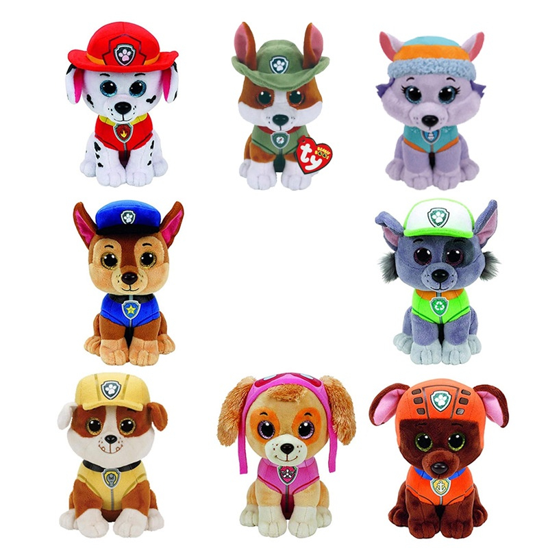 15/23CM Boneco De Pelúcia Flexível Animação Patrulha Canina Cachorro ...