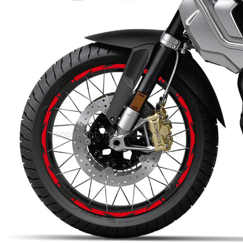 Fita Adesiva Refletiva De 16-18 Polegadas Para Roda De Motocicleta Decalques Refletivos De Aro