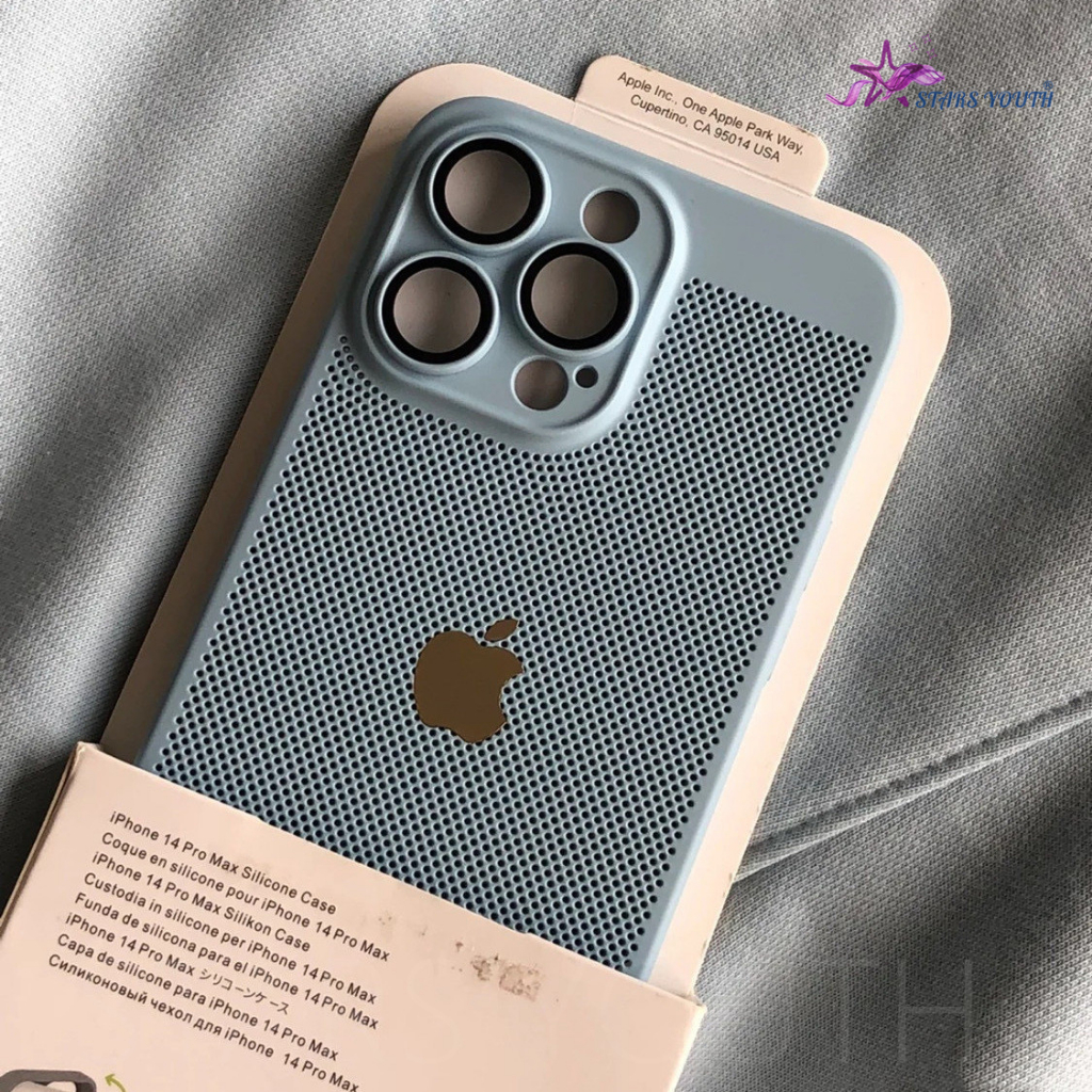 Nova Capa Para Telefone De Resfriamento De Malha Ultrafina Com Proteção De Vidro De Lente iPhone 11 12 13 14 Pro Max X Xs XR 7 + 8 + 7 8 Dura Anti-Queda Fosca Tudo Incluído