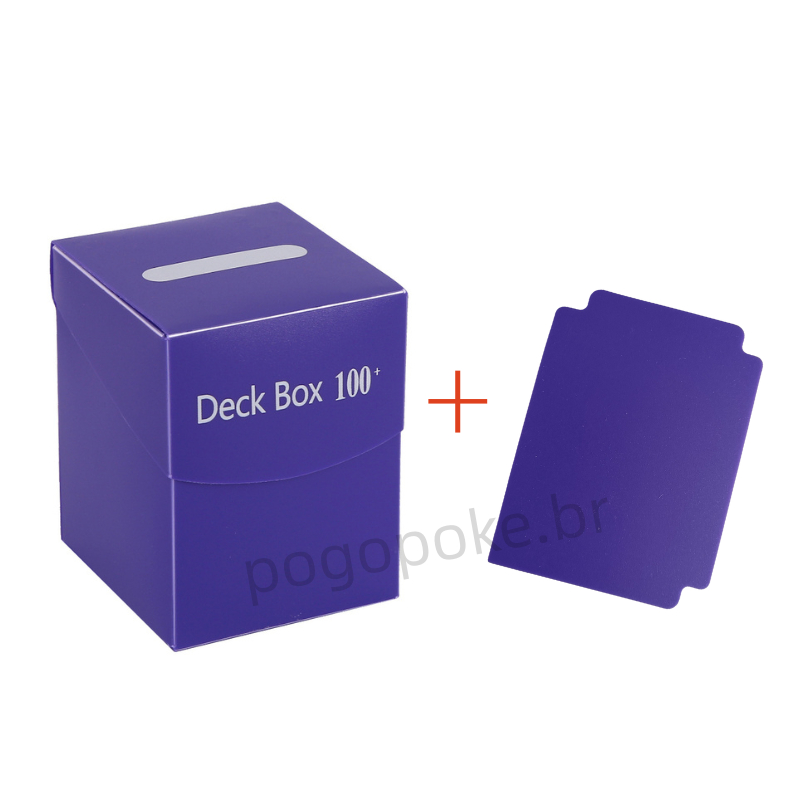 TCG Deck Box For 100 Cards - Holds Magic, Yugioh, Pokémon Cards, Multiple Colors, With Dividers