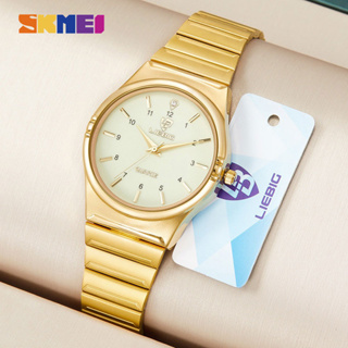 Relógio SKMEI Para Mulheres Marca original De Quartzo De Ouro Casal De Relógios À Prova D