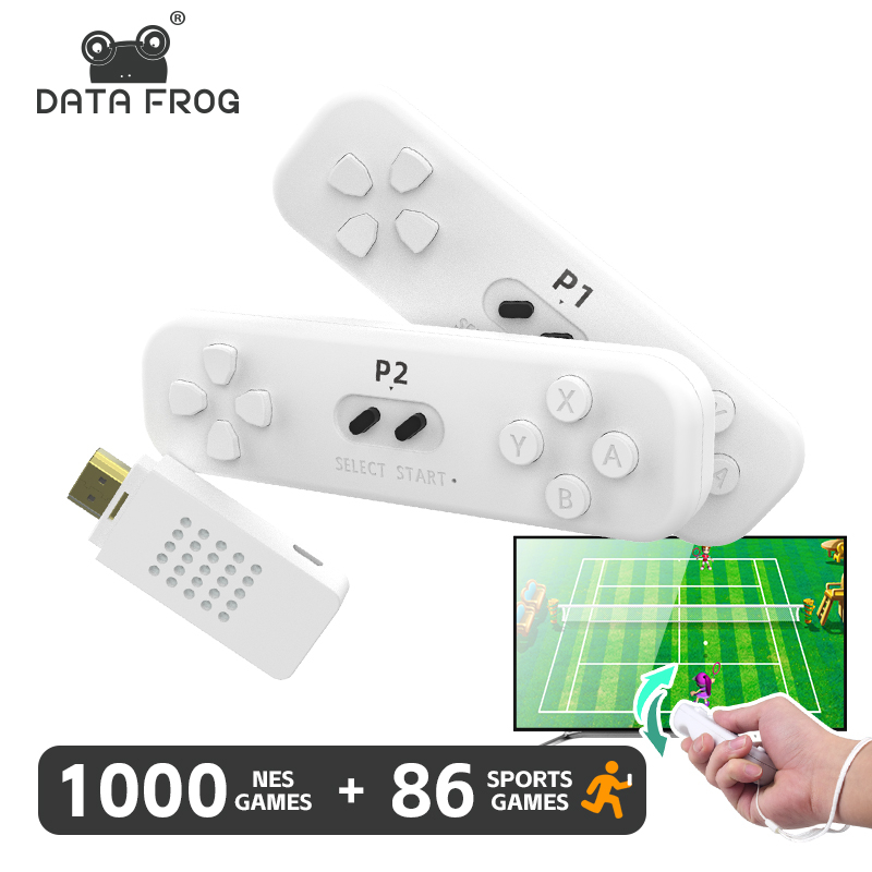 DATA FROG Retro Game Stick Com Controlador Sem Fio 2.4G 4k Console