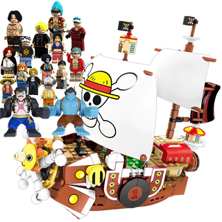 432 Peças De Brinquedo De Montagem Anime japonês Série minifigure Sunshine Mile building block Ship anime Japonês Lufei Nami Presente