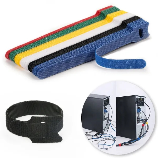 Imagem do produto Fitas Auto-Adesivas De Velcro De Nylon Durável E Macia Stonego Reutilizáveis Ferramenta Organizadora De Abraçadeiras 2