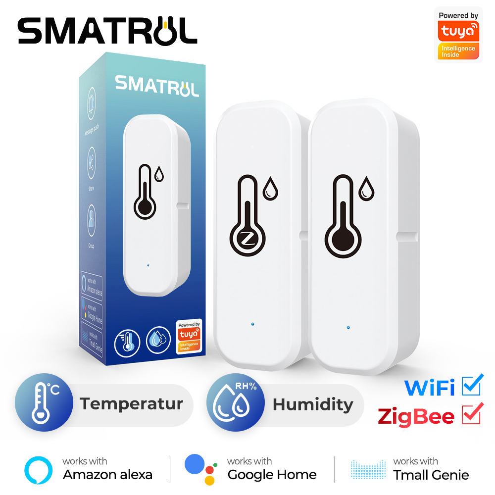 Avatto tuya wifi universal ir remoto sensor de umidade temperatura com  temporizador contagem regressiva funciona com alexa, google home