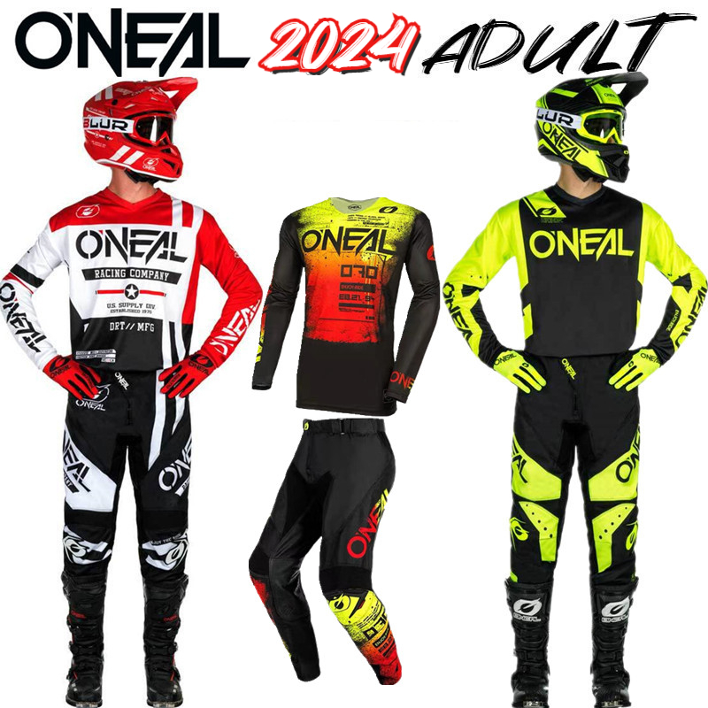 MX Outfit O'Neal Element Racewear Black Neon Yellow Men