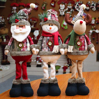 (Três Compras São Mais Favoráveis) Natal Big Dolls/Santa Claus/Snowman/Moose For Home/Window Decoration
