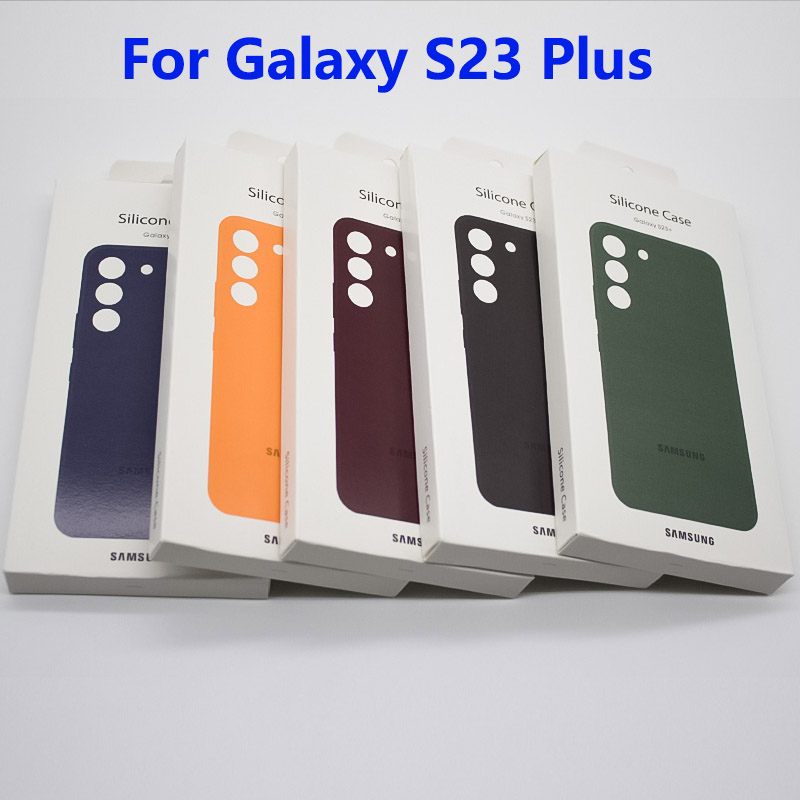 Acessórios de capa de telefone macia silicone para Samsung Galaxy S23/S23  Ultra/S23 Plus