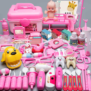 Doctor Toys for Kids Pretend Play Set Crianças Ferramentas Médicas Dentistas Estetoscópio Educacional Brinquedo Para Menina