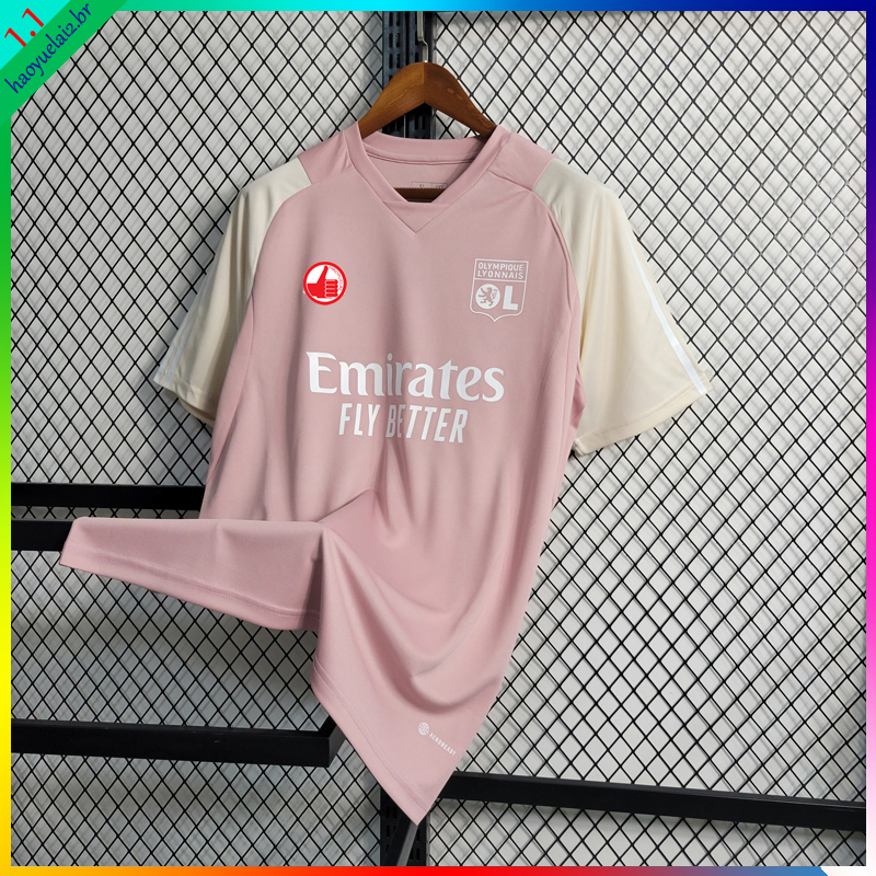 Camisa De Time Masculina Treino 23/24 Futebol Rosa LA