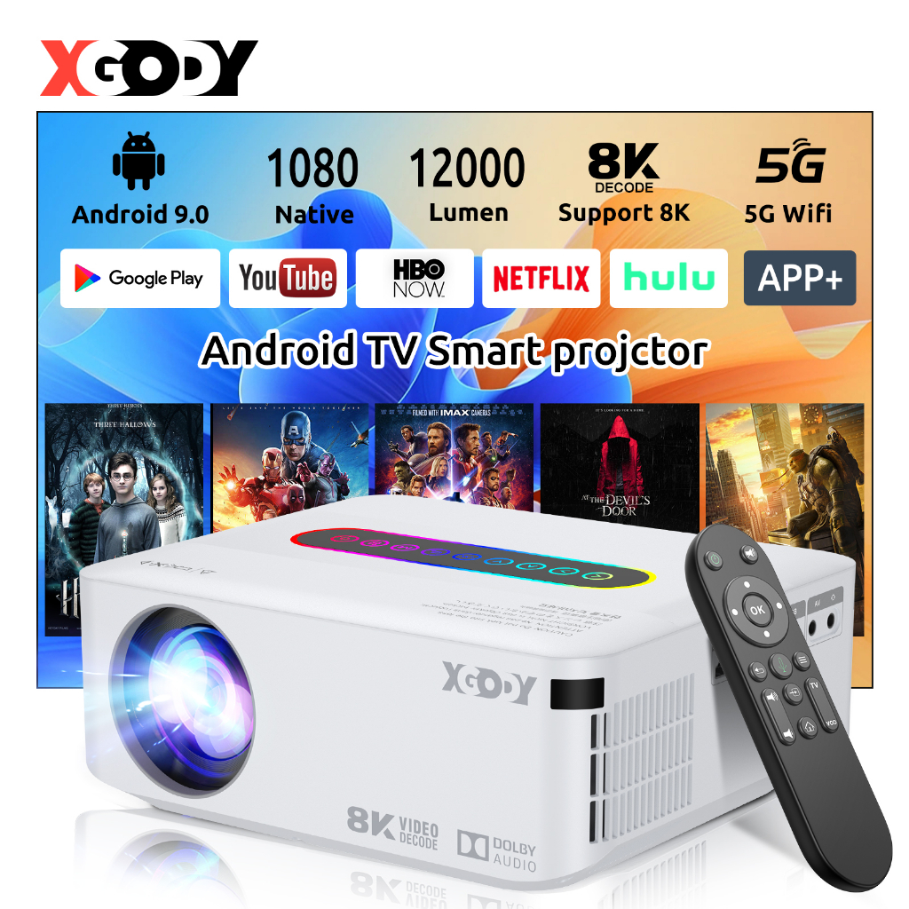 magcubic projector 12000 lumens android 9.0