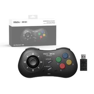8Bitdo NEOGEO Controlador Sem Fio Para Windows/Android/NEOGEO Mini Com Joystick Clássico Click-Style - Licenciado Oficialmente Pela SNK (Edição Preta)