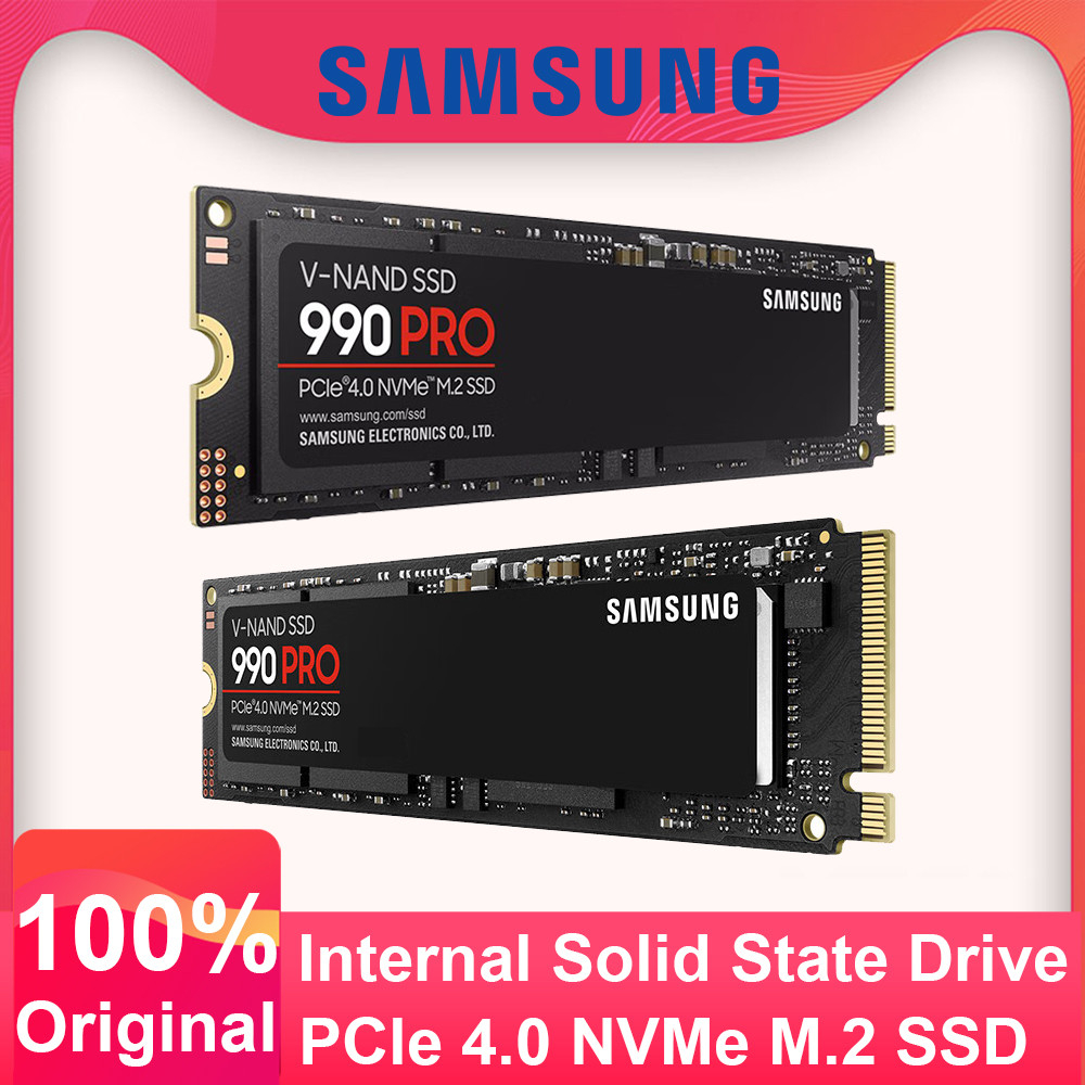 SAMSUNG 1TB M2 2280 SSD 990 PRO 2TB Disco De Estado Sólido Interno PCIe Gen 4.0 x 4 NVMe 2.0 Para Computador De Mesa 100 % Original