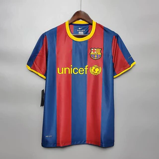 Estoque Pronto Barcelona Retro Jersey Home Futebol Camisa Esportiva Redonda Ronaldo Ronaldinho De Secagem Rápida E Legal