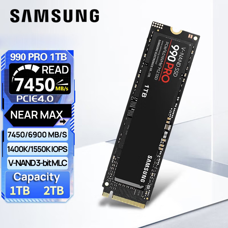 ▷ Samsung 990 Pro M.2 4 To PCI Express 4.0 V-NAND TLC NVMe