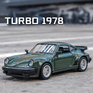 RMZ CITY 1 : 36 Porsche 911 Turbo 1978 Retro Modelos De Carros Esportivos Alloy Diecast Toys Veículos Auto