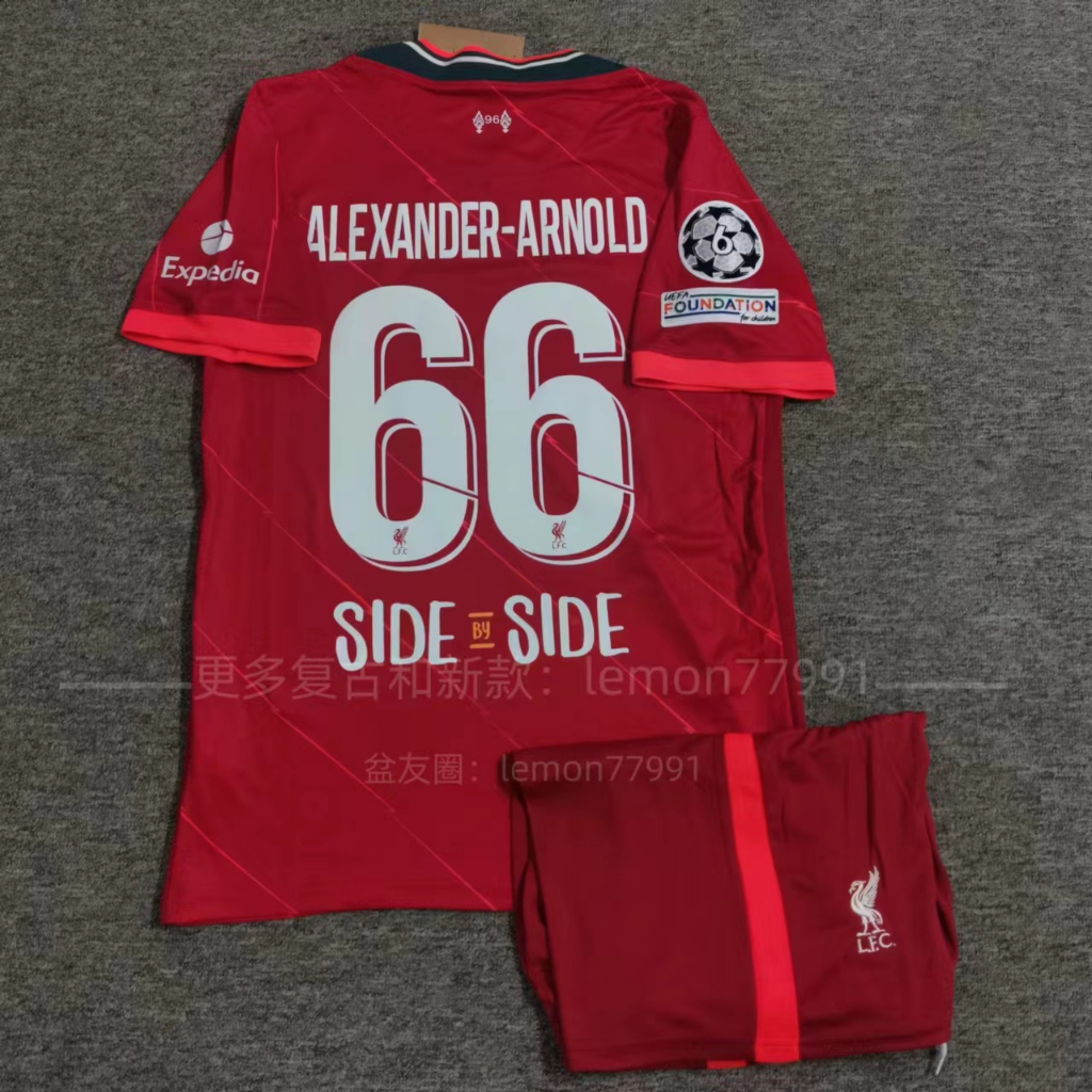 21111 Liverpool Home Championship Edição Jersey No. 111 Sarah No. 666 Arnold Camisa de Futebol